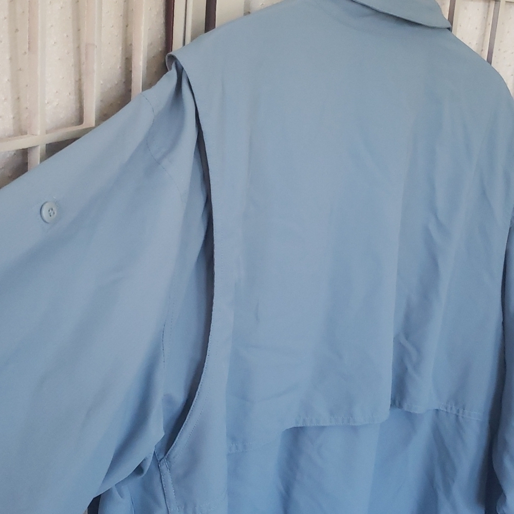 Patagonia long sleeve button down outdoors mens blue shirt - Picture 4 of 5